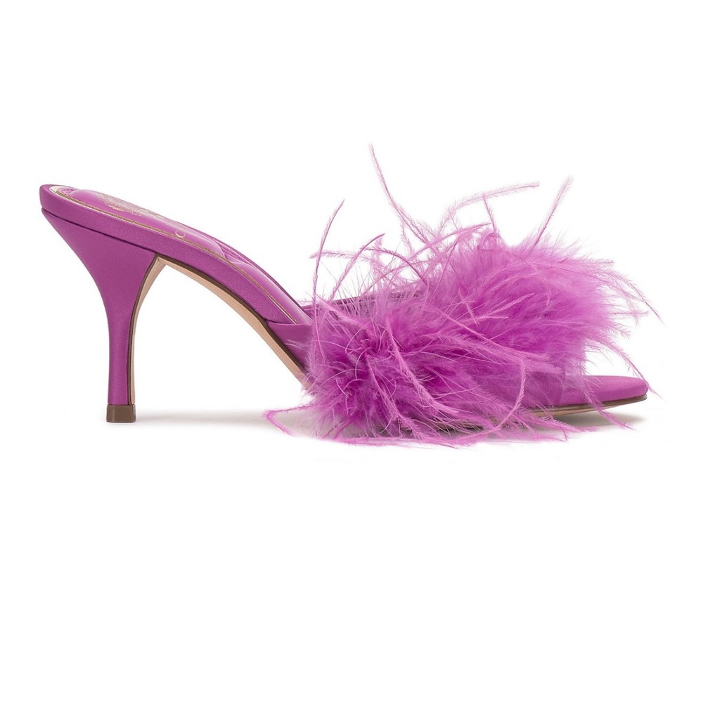 Vince Camuto Women's Paelly High-Heel Feathered Dress Sandals - Picture 3 of 5